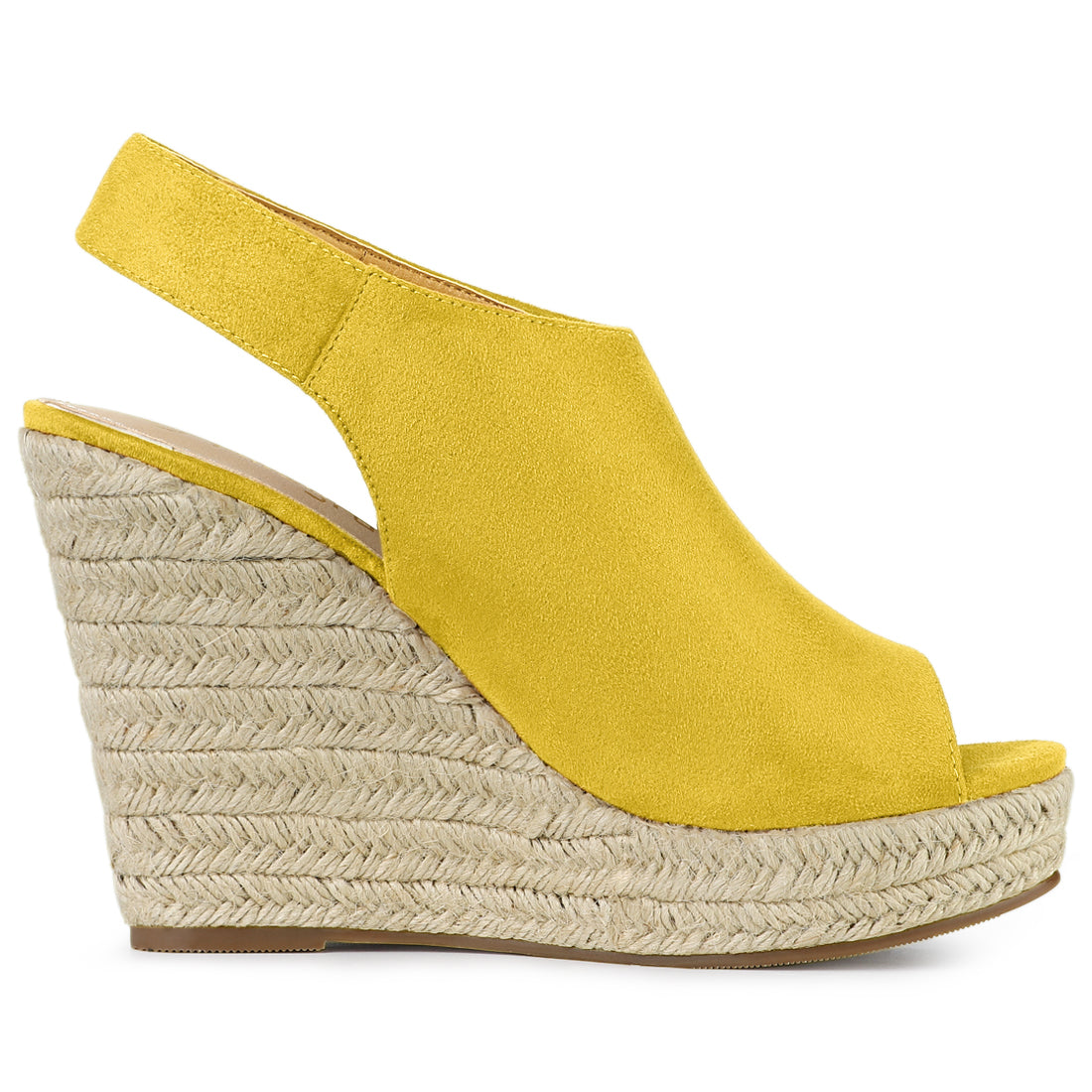 Sandalias de cuña con plataforma y tacón de alpargatas para mujer