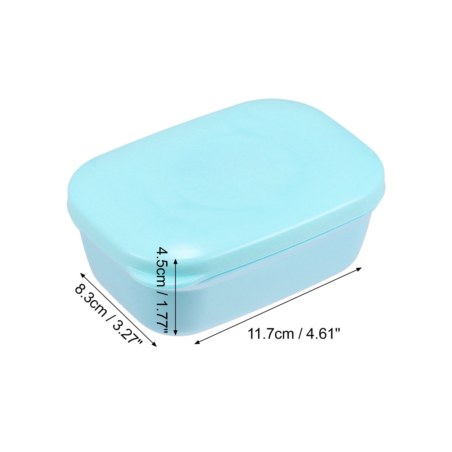 Plastic Soap Dish Soap Storage Box for Home Bathroom Kitchen Blue