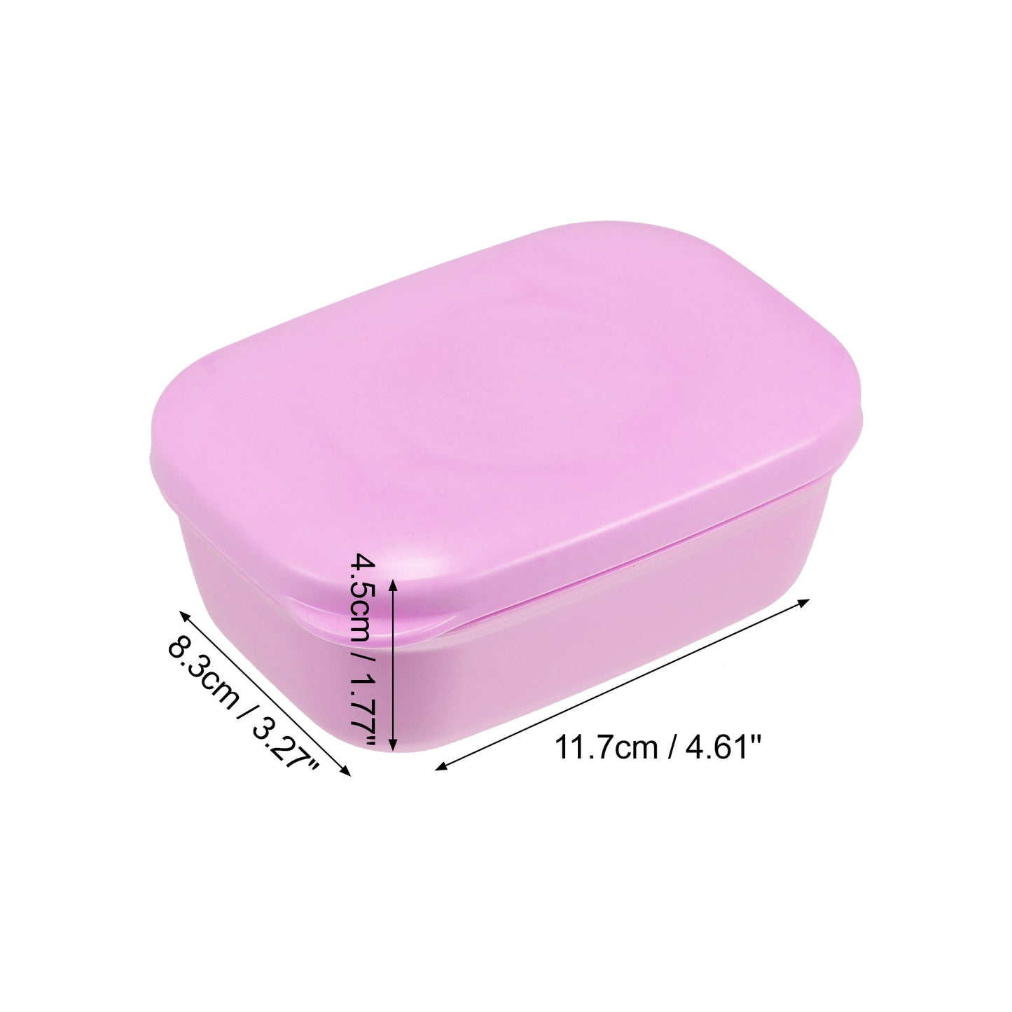 Jabonera de plástico, caja de almacenamiento de jabón para el hogar, baño, cocina, color rosa