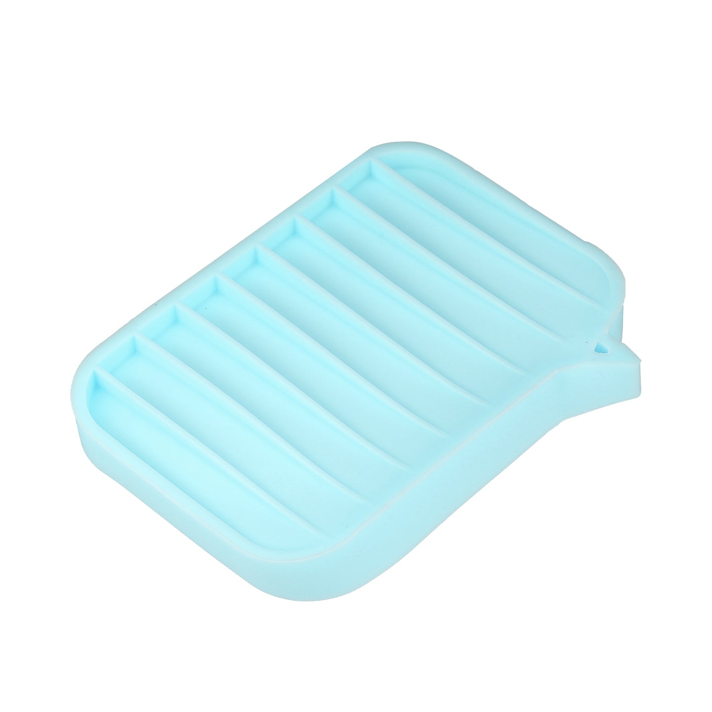 Silicone Soap Dish, Keep Soap Dry Cleaning Storage, 2 Pcs Blue