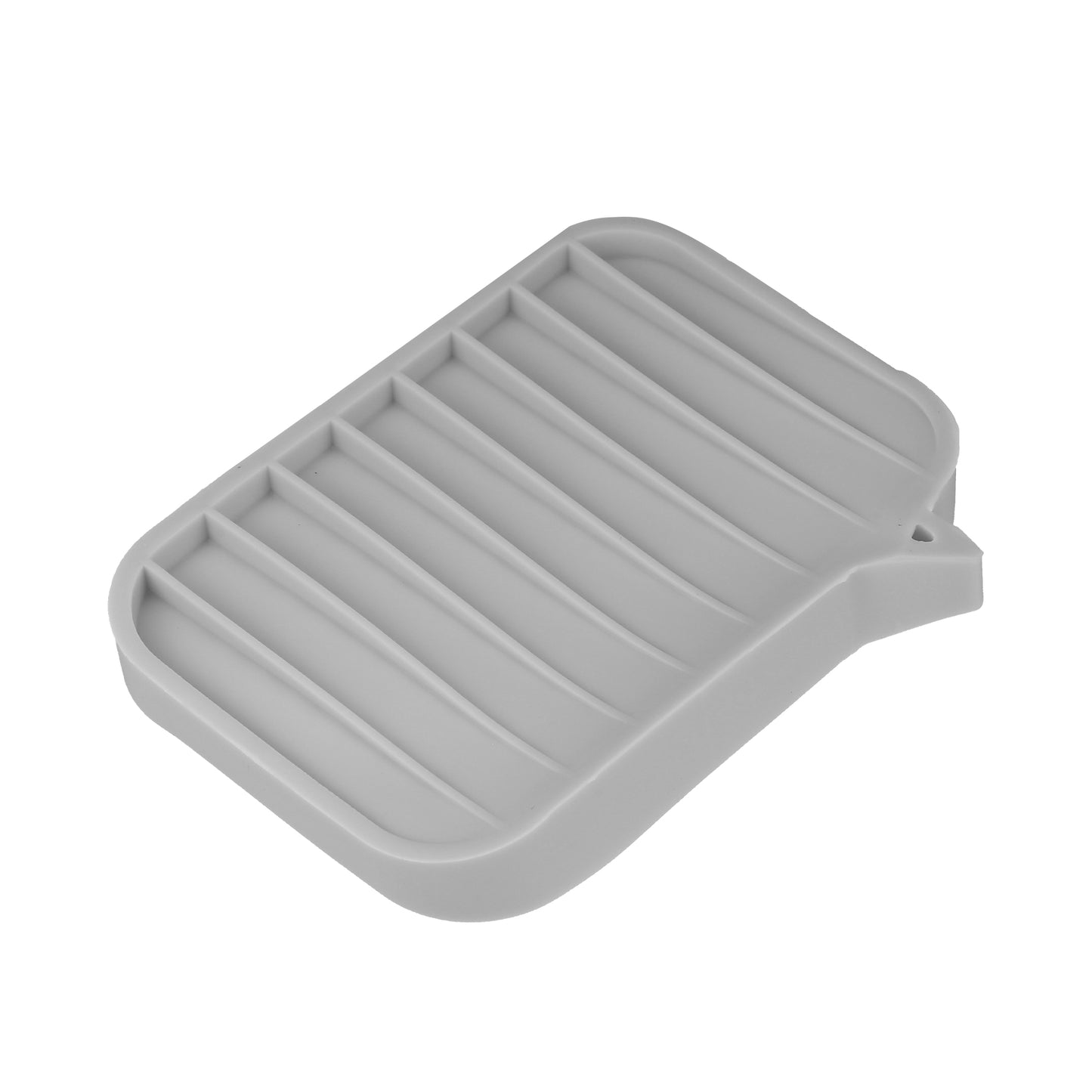Silicone Soap Dish, Keep Soap Dry Cleaning Storage, 2 Pcs Gray