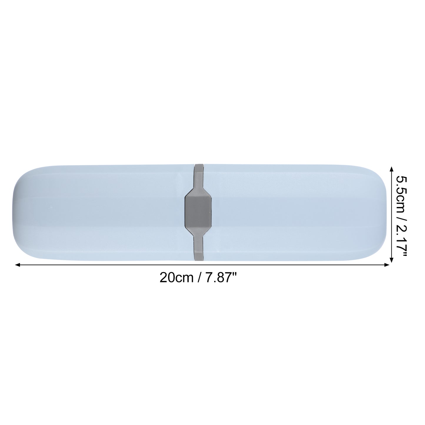 Plastic Toothbrush Case, Traveling Toothbrush Holders Case, 7.87"x2.17" Blue