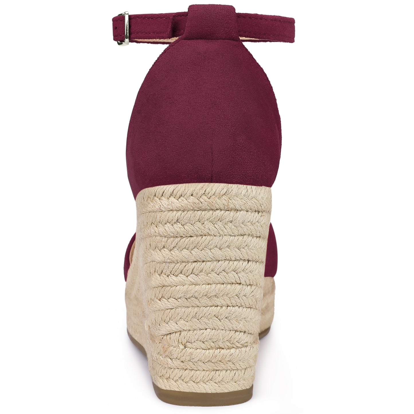 Sandalias de plataforma con tiras en el tobillo y tacón de cuña para mujer