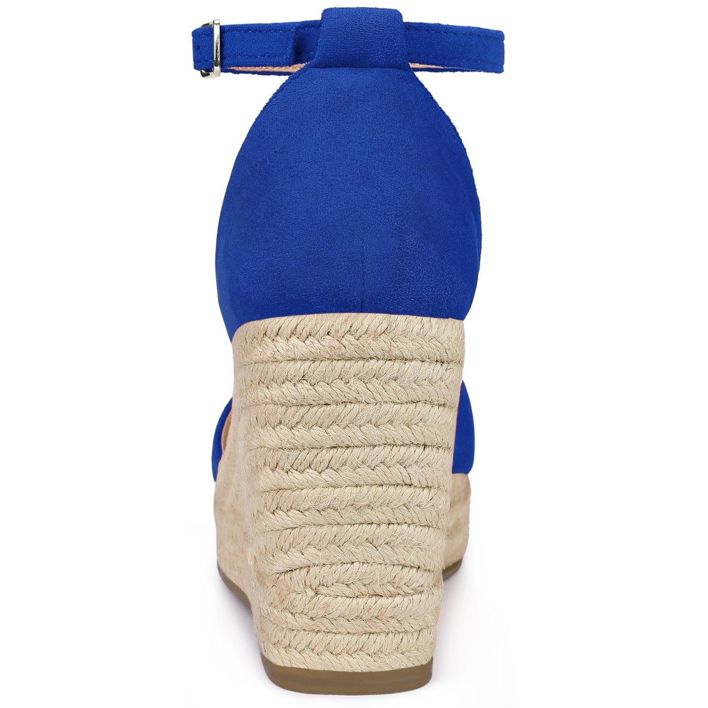 Sandalias de plataforma con tiras en el tobillo y tacón de cuña para mujer