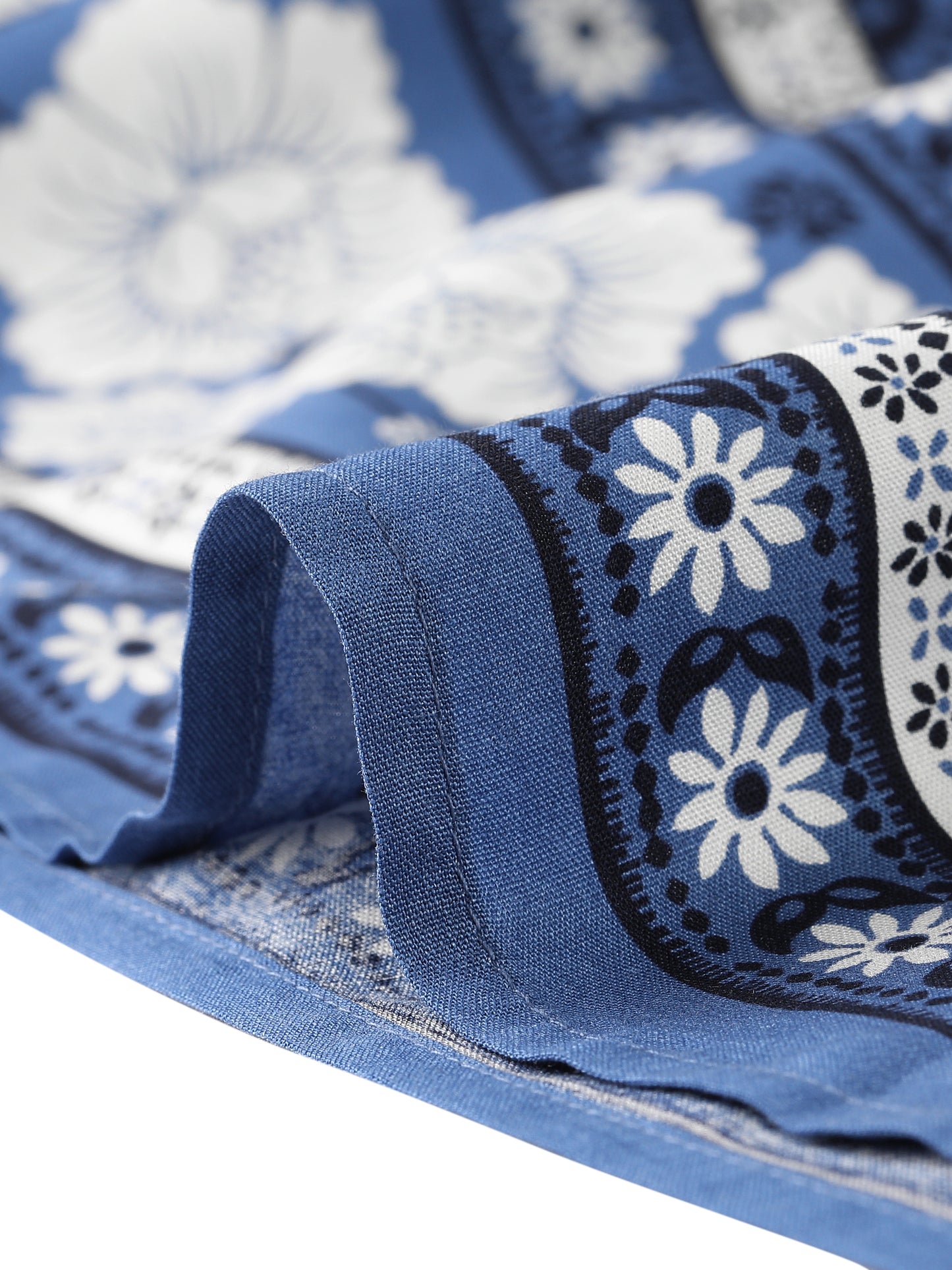 Women's Boho Skirt Summer Floral Bohemian Tassels Elastic Waist Maxi Skirt