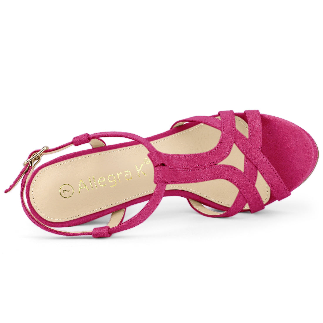 Women's T Strap Slingback Platform Stiletto Heel Sandals