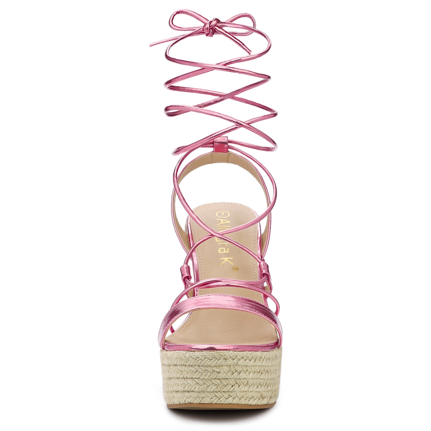 Women's Espadrilles Platform Wedges Heel Lace Up Sandals