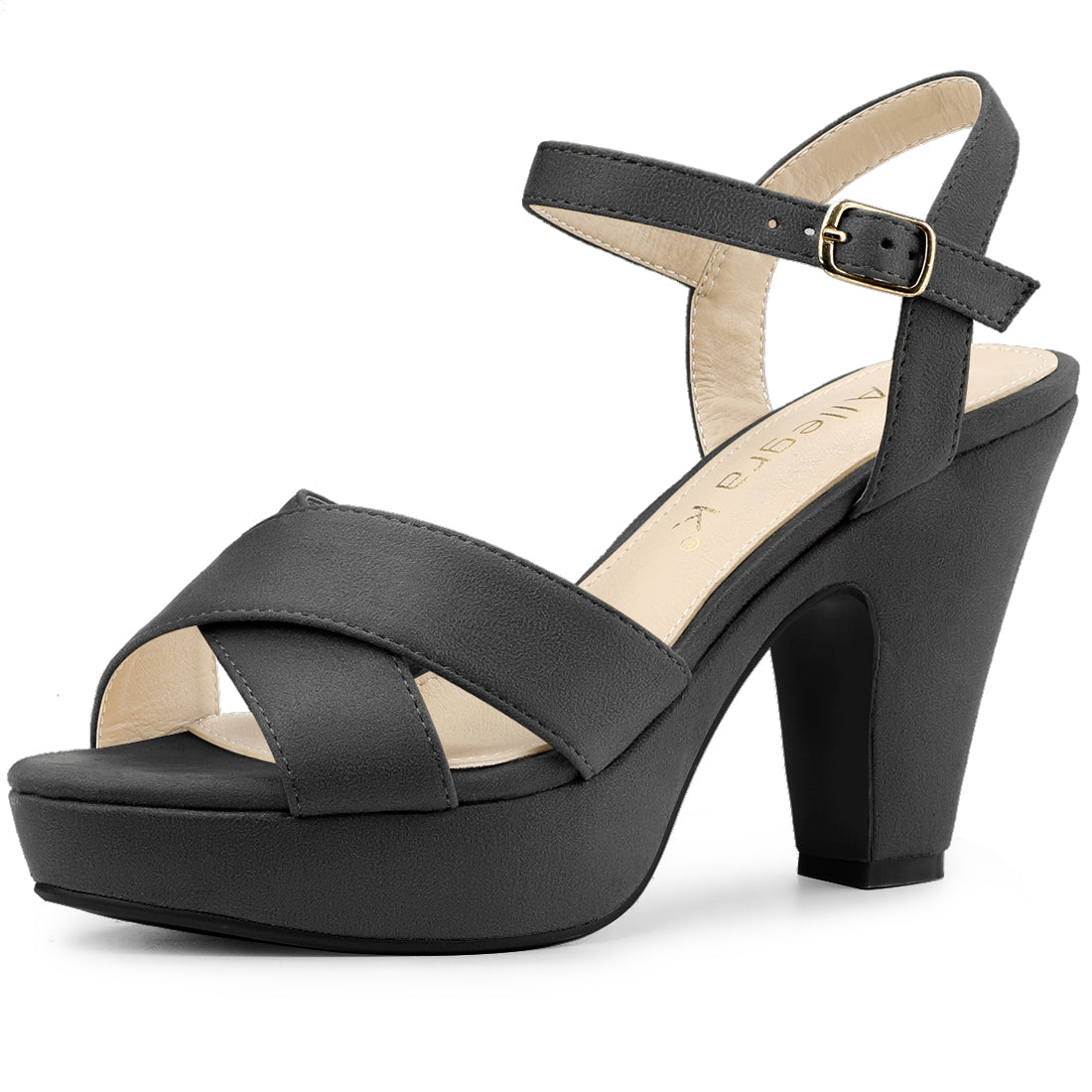Women's Platform Chunky Heel Slingback Sandals