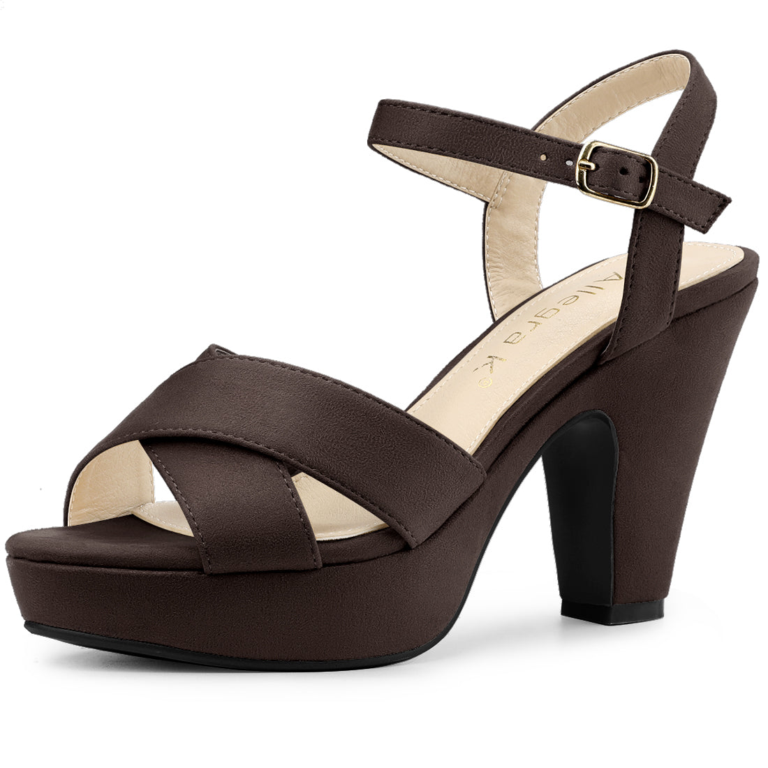 Women's Platform Chunky Heel Slingback Sandals