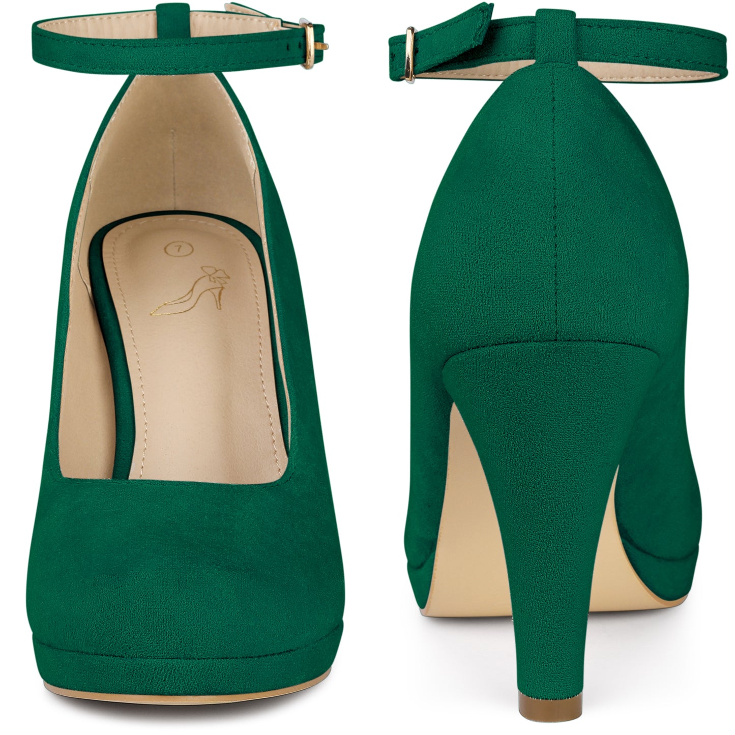 Women Mary Jane Pump Stiletto Heels Round Toe Pumps