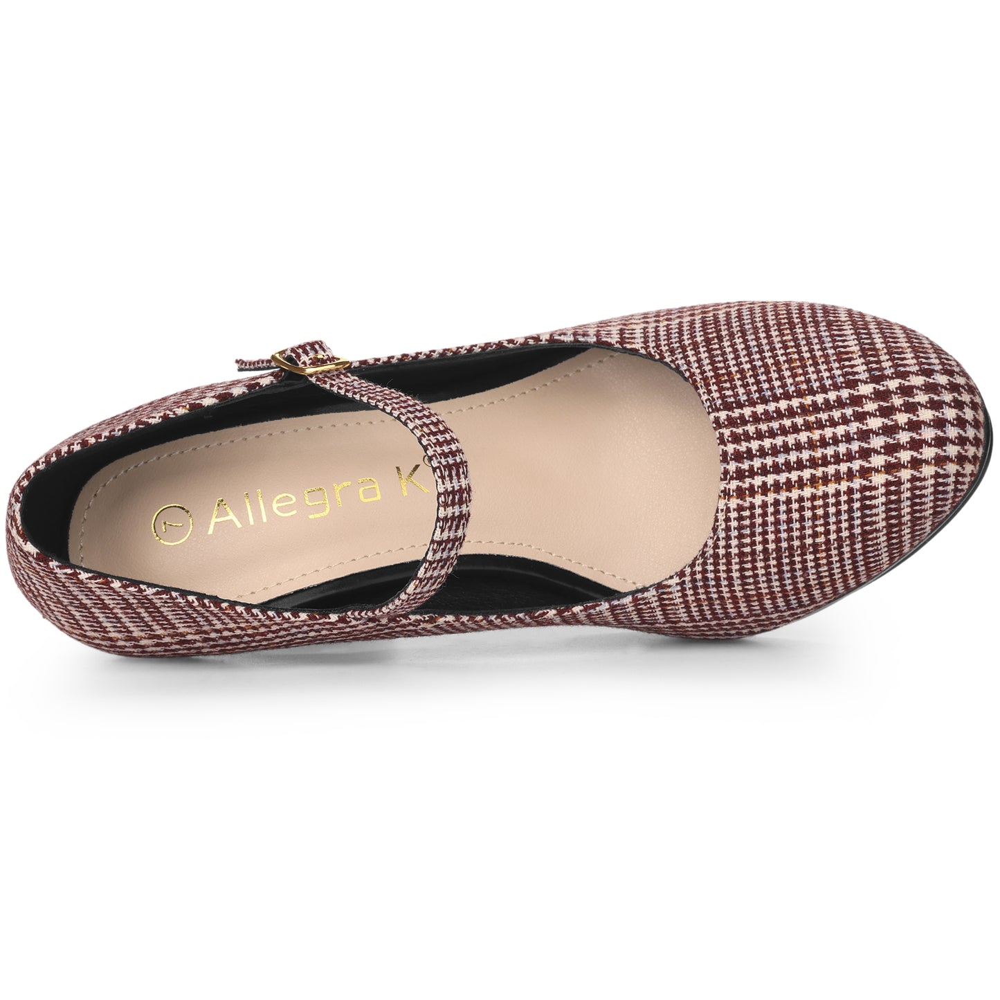 Zapatos Mary Jane con plataforma y tacón de aguja de pata de gallo para mujer