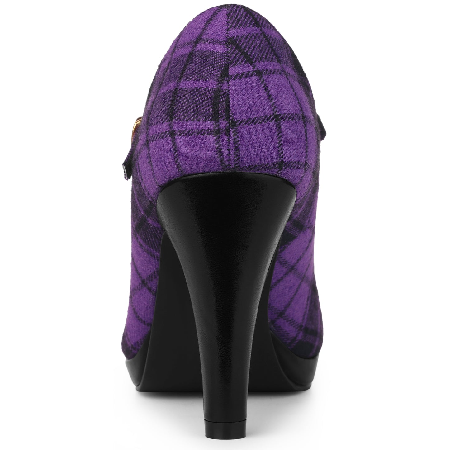 Zapatos Mary Jane con plataforma y tacón de aguja de pata de gallo para mujer