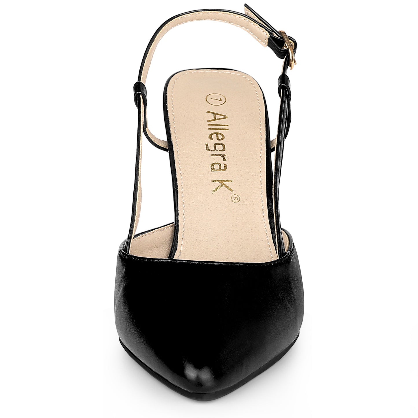 Women's Slingback Clear Heeled Pointy Toe Stiletto Heel Sandal Pumps