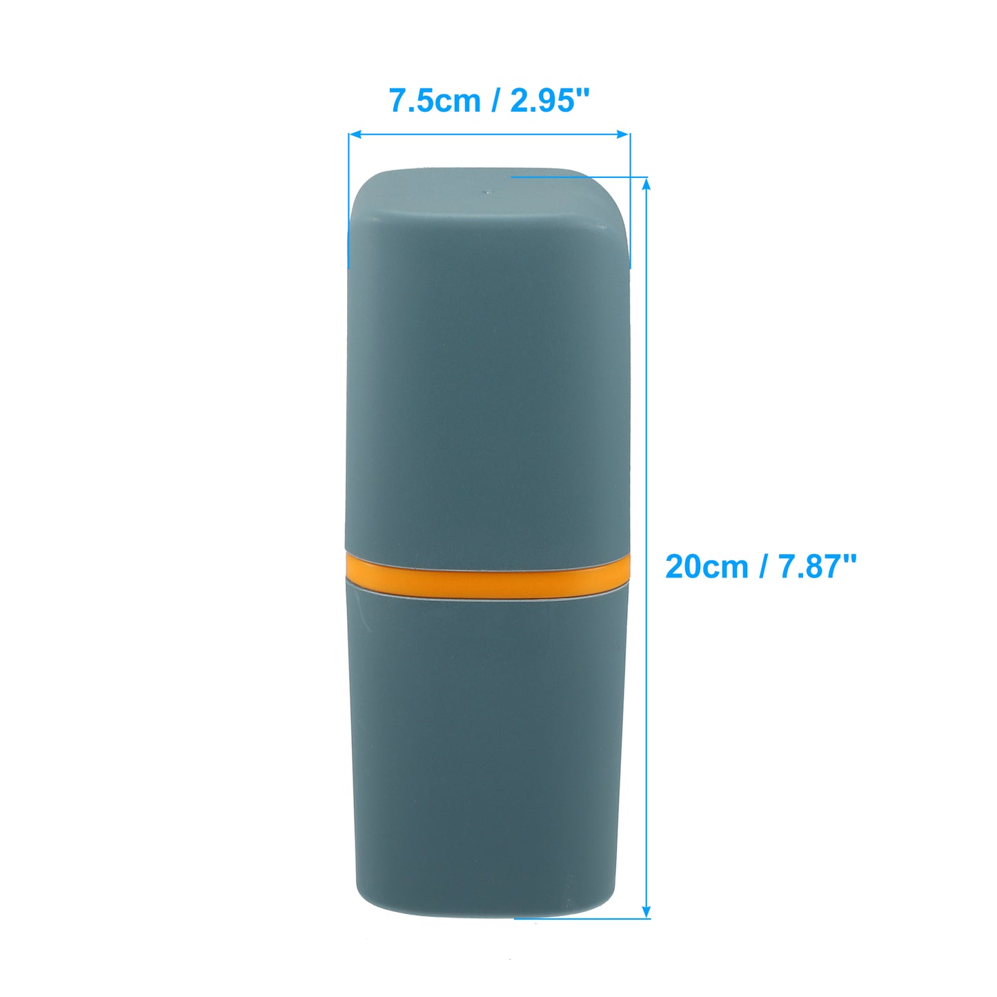 Toothbrush Case Traveling Toothbrush Holders, 7.87"x2.95"x2.17" Gray Blue