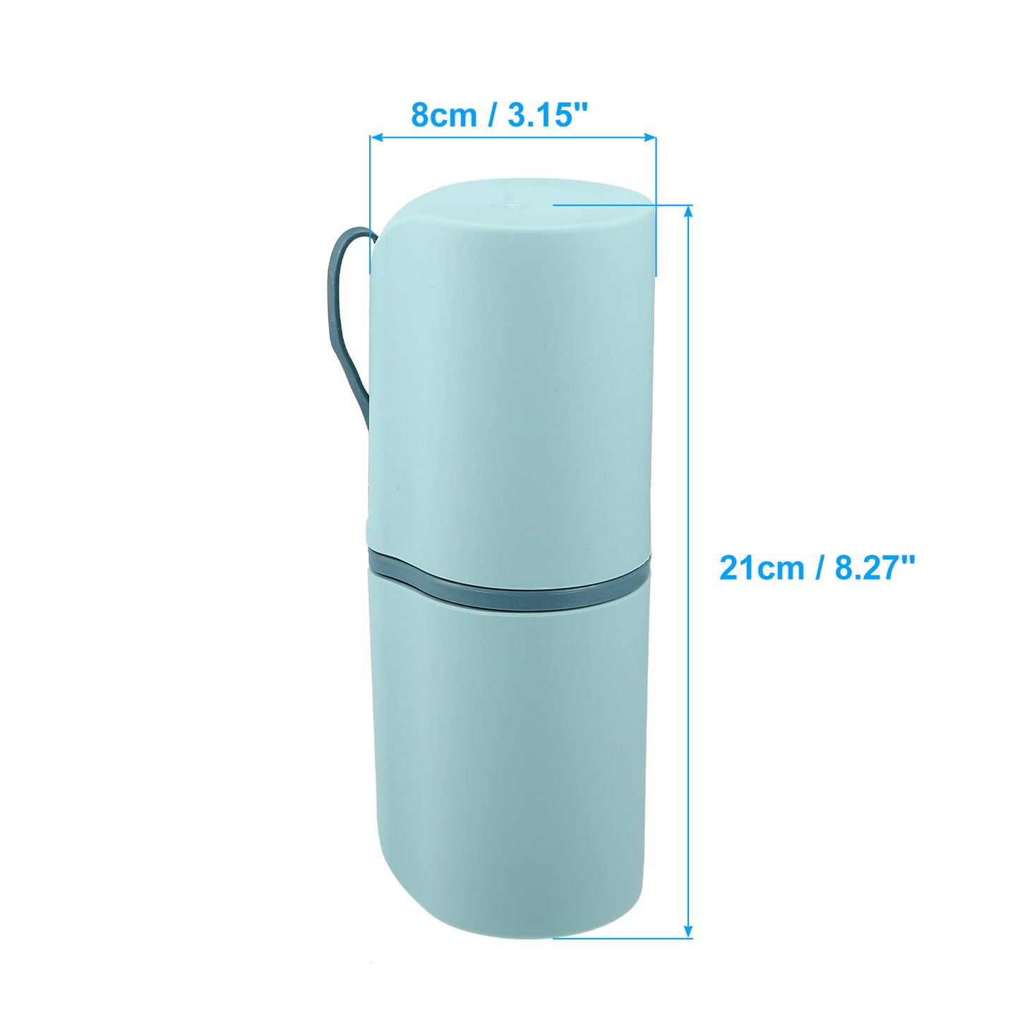 Toothbrush Case, Traveling Toothbrush Holders Case 8.27"x2.76"x3.15" Sky Blue