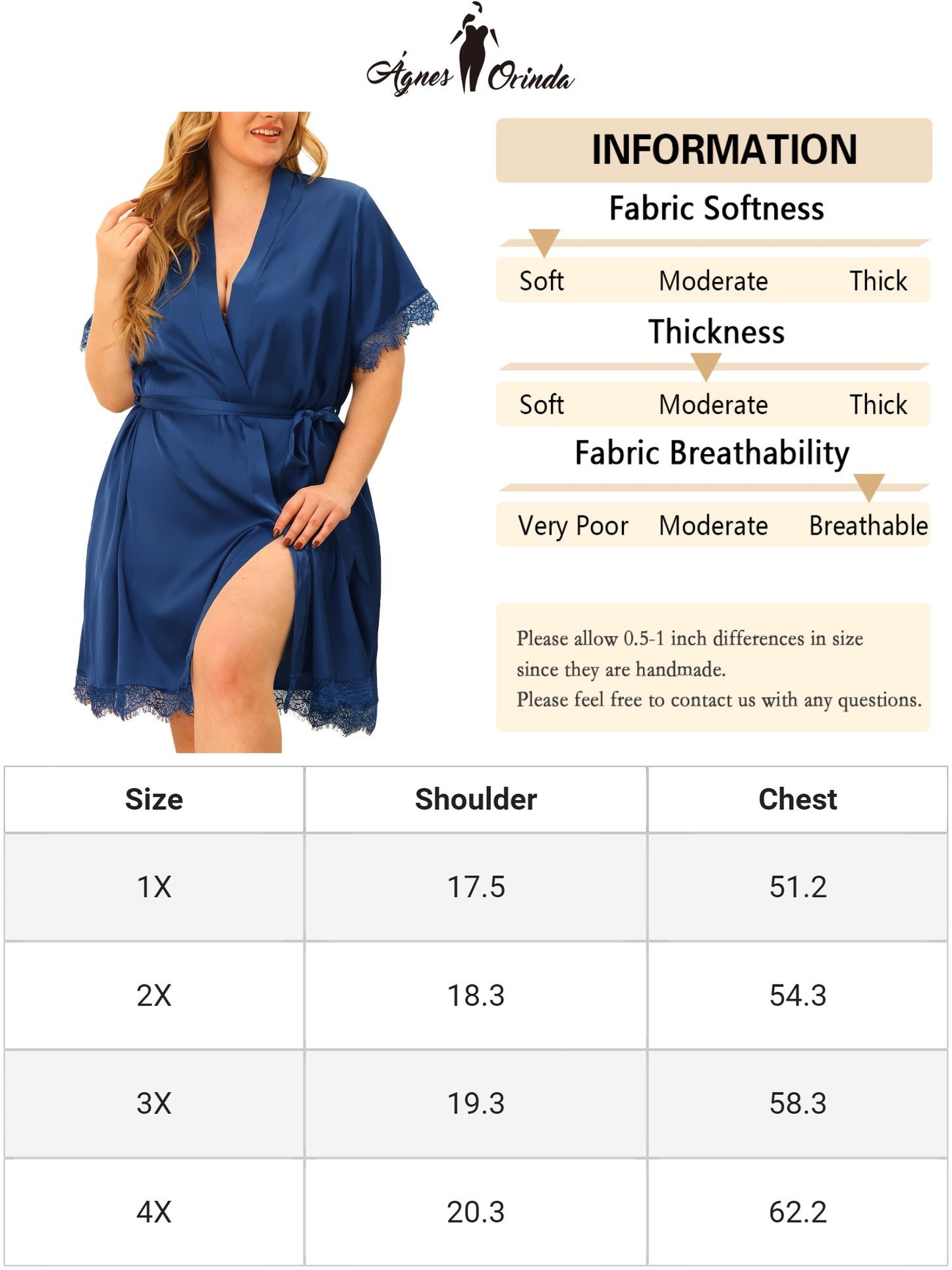 Women Plus Size Satin Robes Short Silky Bathrobes Bridesmaid Party Dressing Gown Sleepwear