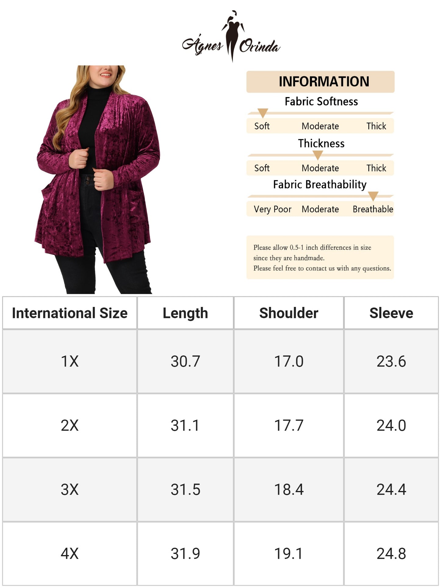 Women Plus Size Vintage Shawl Collar Open Front Crush Velvet Cardigans