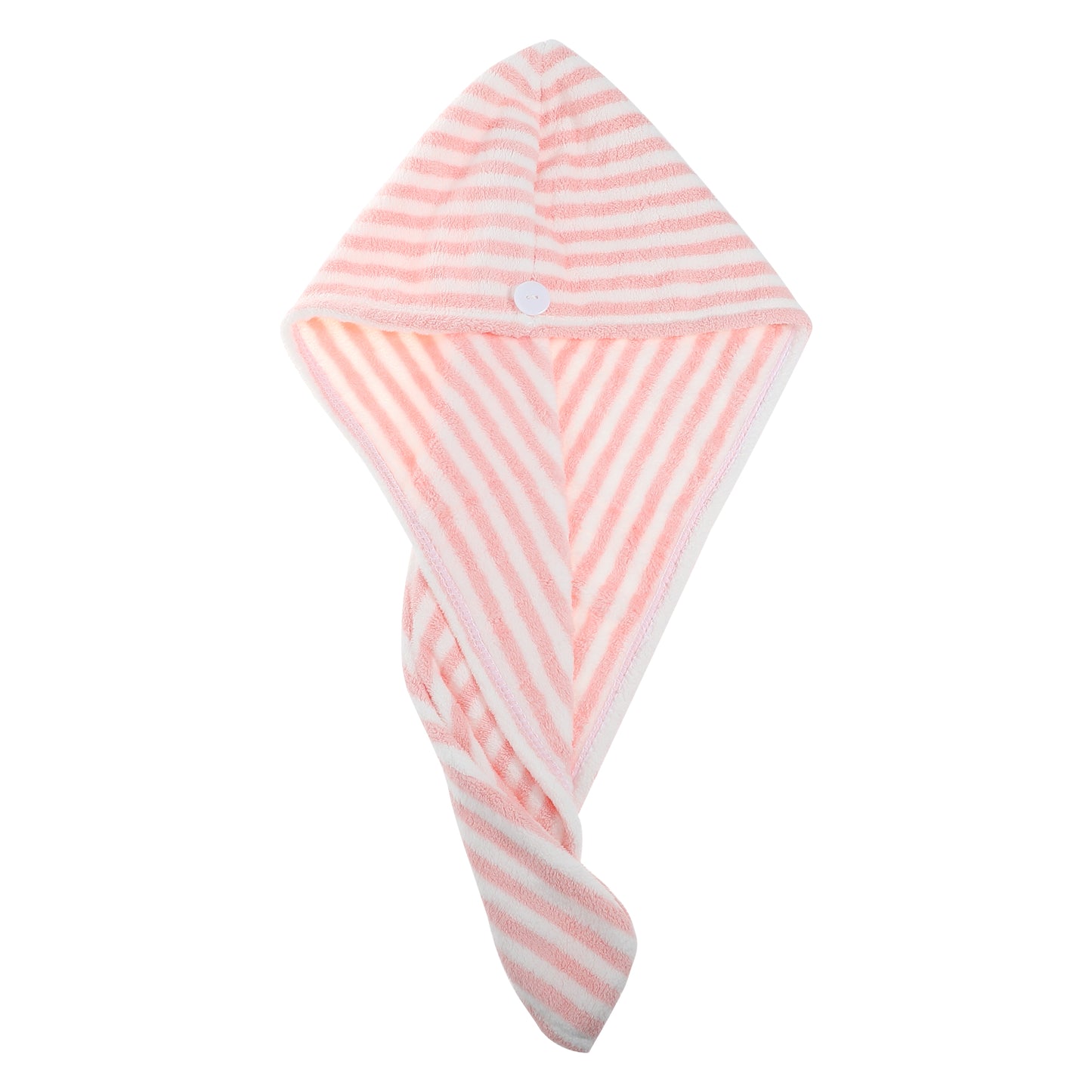 3 Pcs Soft Hair Towel Wrap, Microfiber Hair Drying Towel Cap, 9.84x25.59 Inch Pink