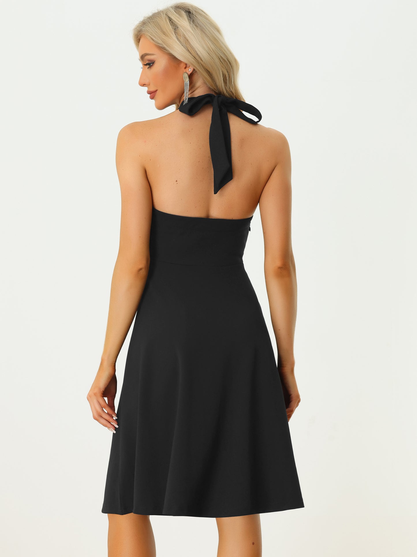 Women's Lace Up Sleeveless Dress Sweetheart Neck Bustier Gothic Vintage Dress