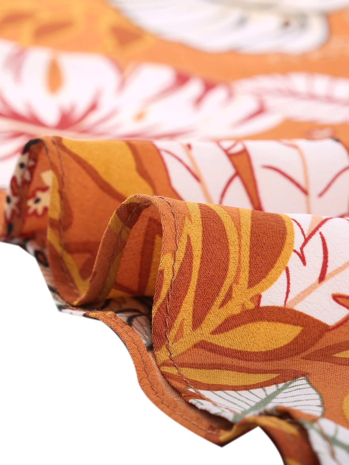 Falda midi cruzada con estampado floral bohemio de playa tropical para mujer