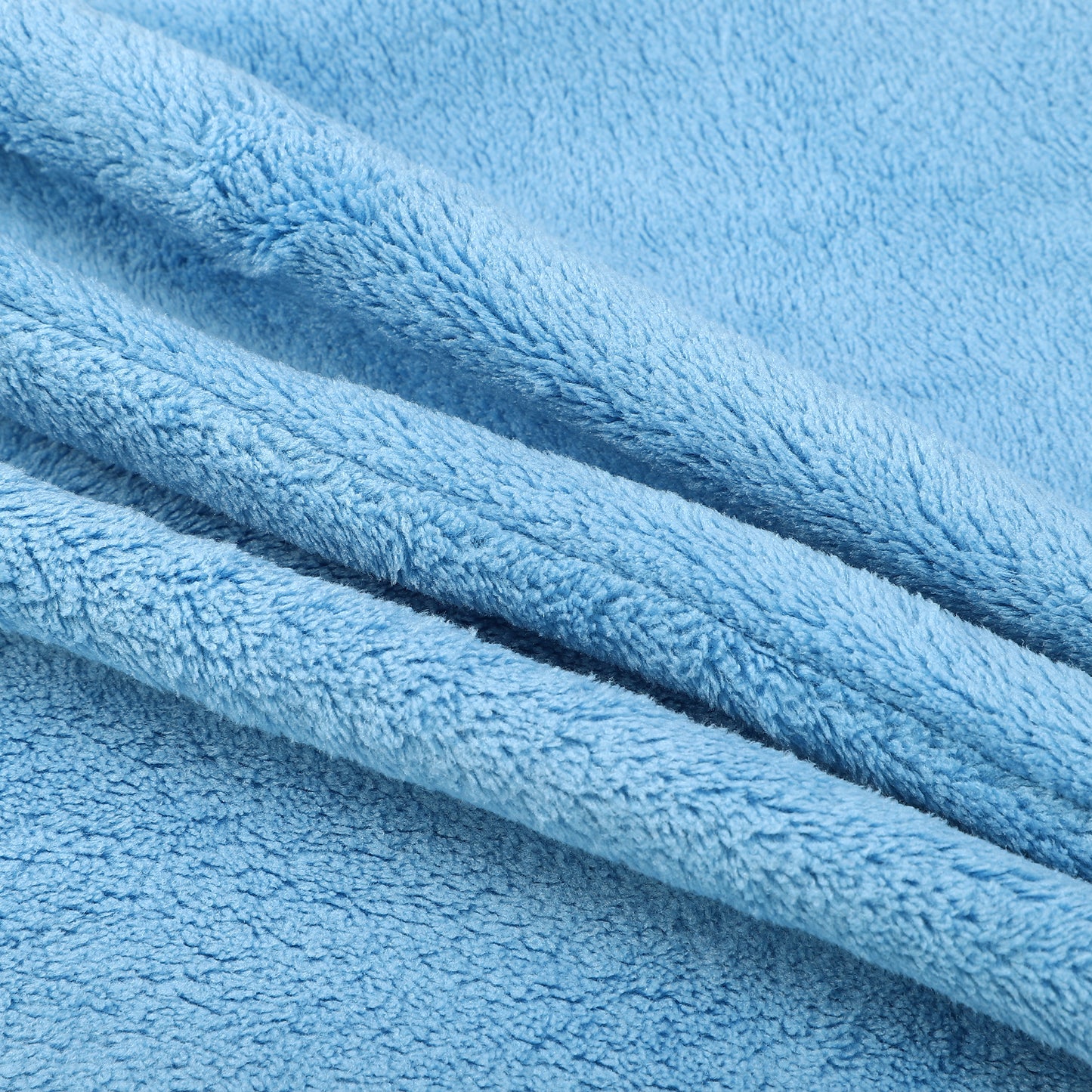 1 Pc Soft Hair Towel Wrap, Microfiber Strawberry Pattern Drying Cap Lake Blue