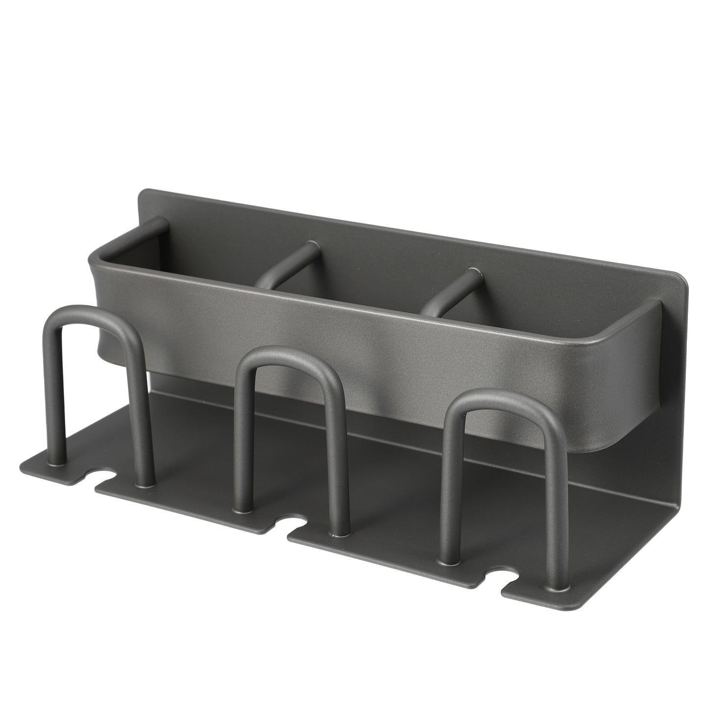 Wall Mounted Toothbrush Toothpaste Holders for Bathroom, 7.87"x2.87"x3.03" Gray