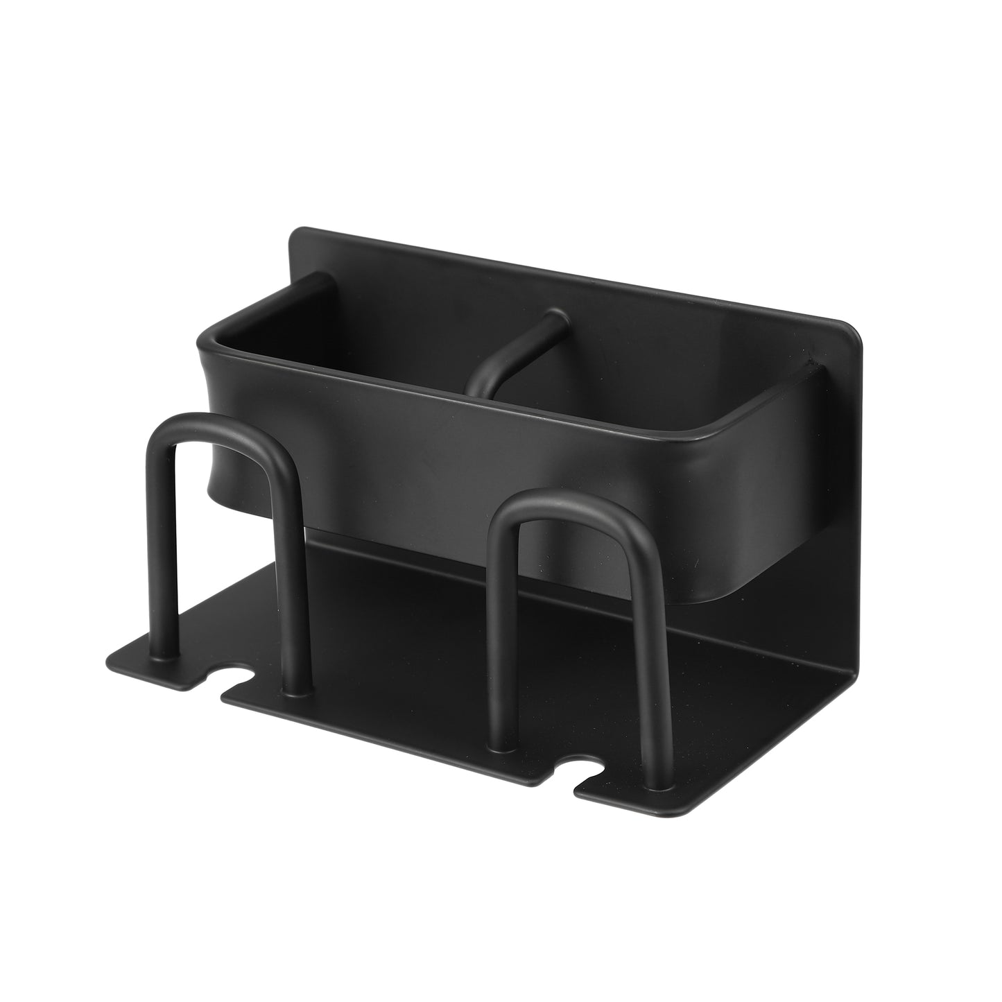 Wall Mounted Toothbrush Toothpaste Holders for Bathroom, 5.51"x2.87"x3.03" Black