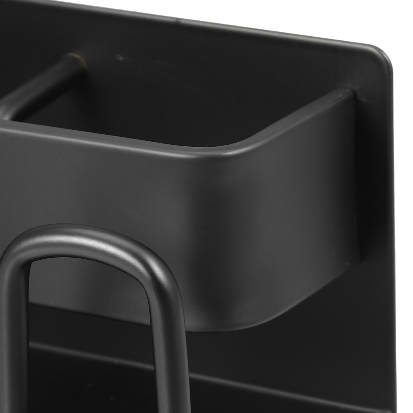 Wall Mounted Toothbrush Toothpaste Holders for Bathroom, 10.24"x2.95"x2.95" Black