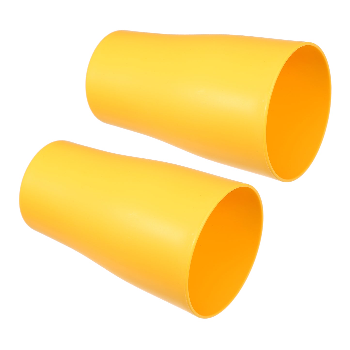 2 Pcs Bathroom Toothbrush Tumblers PP Cup for Bathroom Kitchen, 4.92"x3.03" Yellow