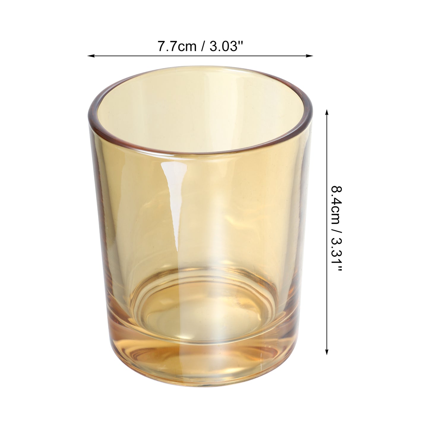 2 Pcs Bathroom Tumblers Toothbrush Glass Cup, 4.92"x3.03" moke Gray Amber