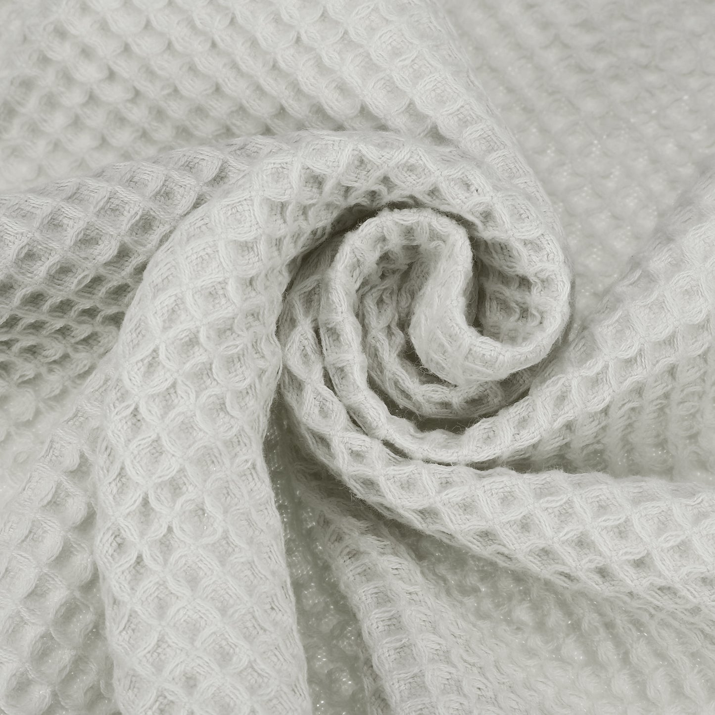 1 Pc Waffle Weave Soft Absorbent Cotton Bath Towel, Gray, 55.12"x27.56"