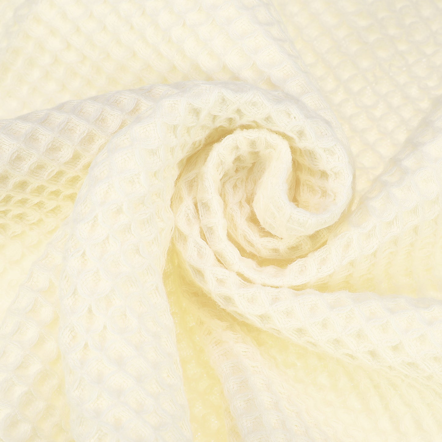 1 Pc Waffle Weave Soft Absorbent Cotton Bath Towel, Beige, 55.12"x27.56"