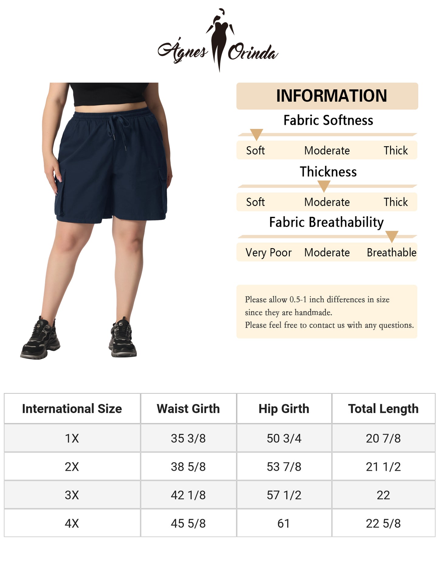 Womens Plus Size Hiking Cargo Shorts Lightweight Active Athletic Shorts Running Summer Shorts with Pockets