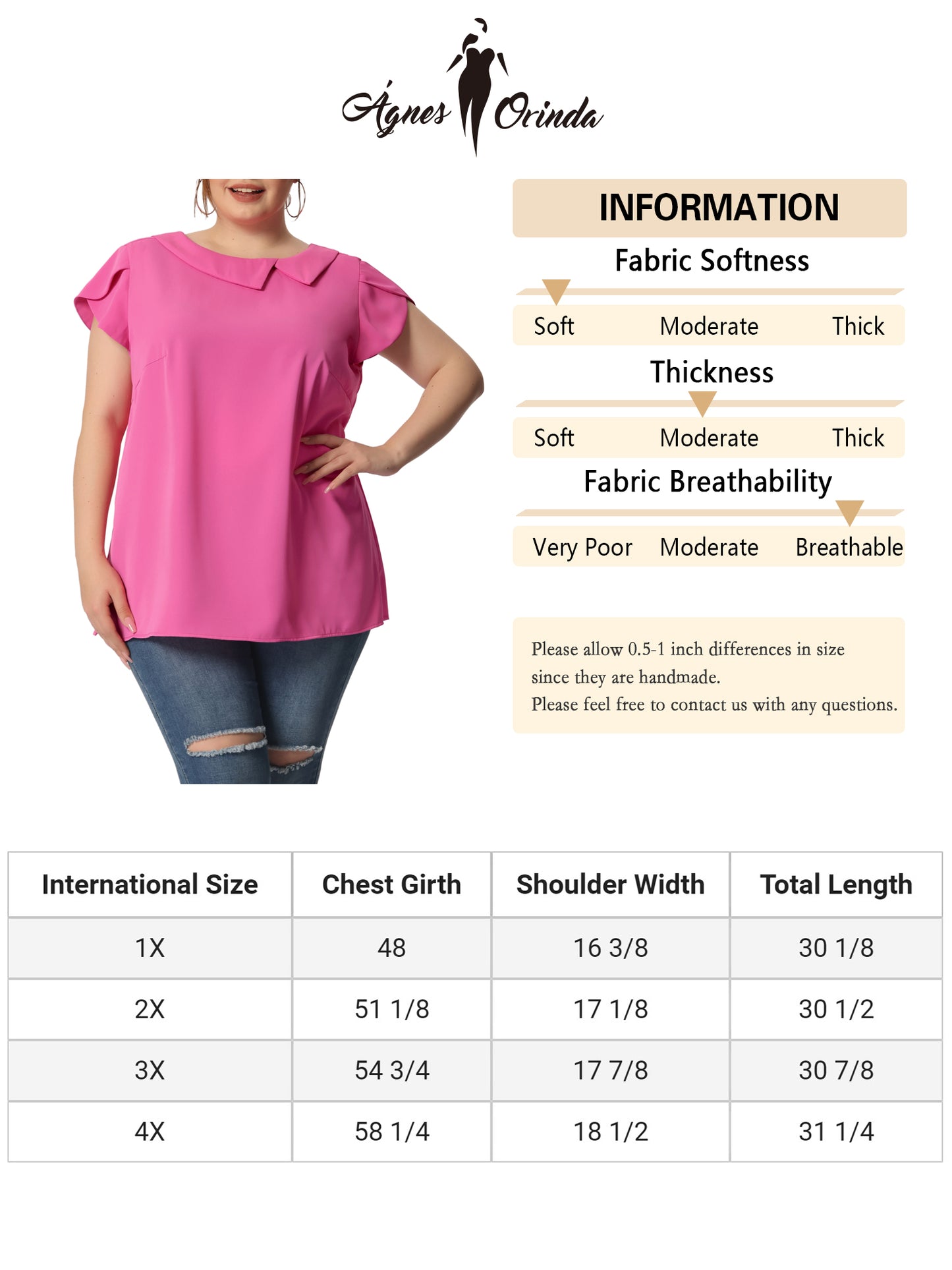 Women Plus Size Boat Lapel Neck Short Sleeve Chiffon Blouse Summer Top
