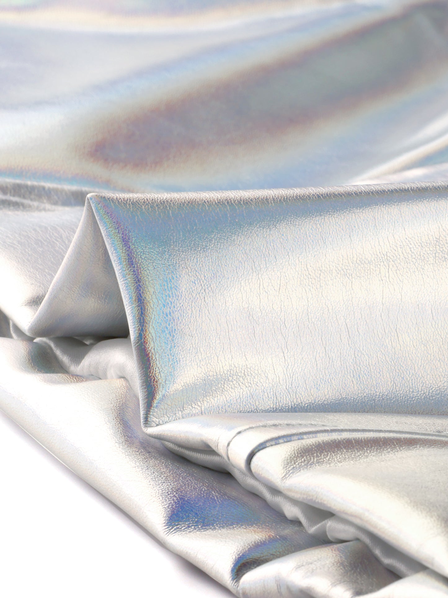 Women's Metallic Holographic Shiny Stand Collar Sleeveless Faux Leather Retro Disco Vest