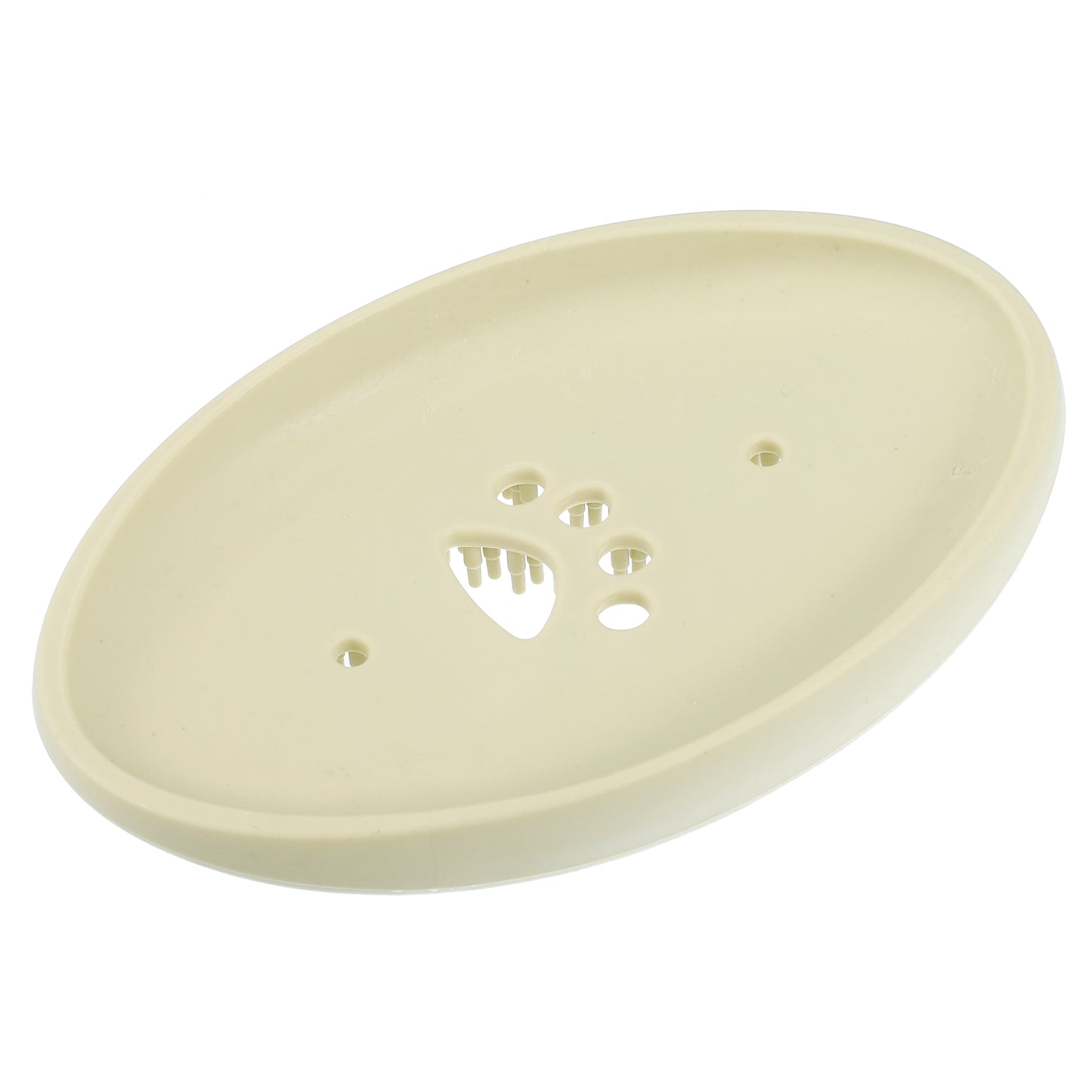 1 Pc Silicone Soap Dish with Bristles, 2 in 1 Soap Saver, 11.5x7cm Beige