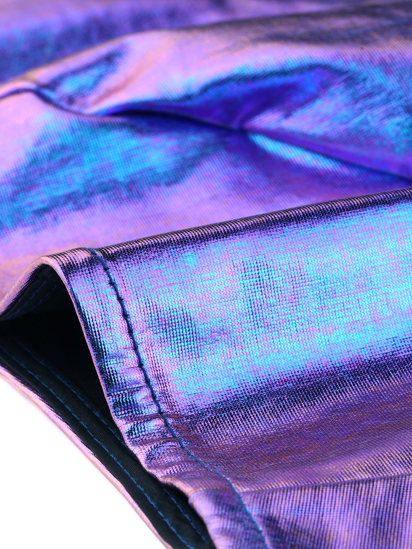 Women's Metallic Halter Neck Top Deep V Neck Backless Holographic Crop Top Clubwear