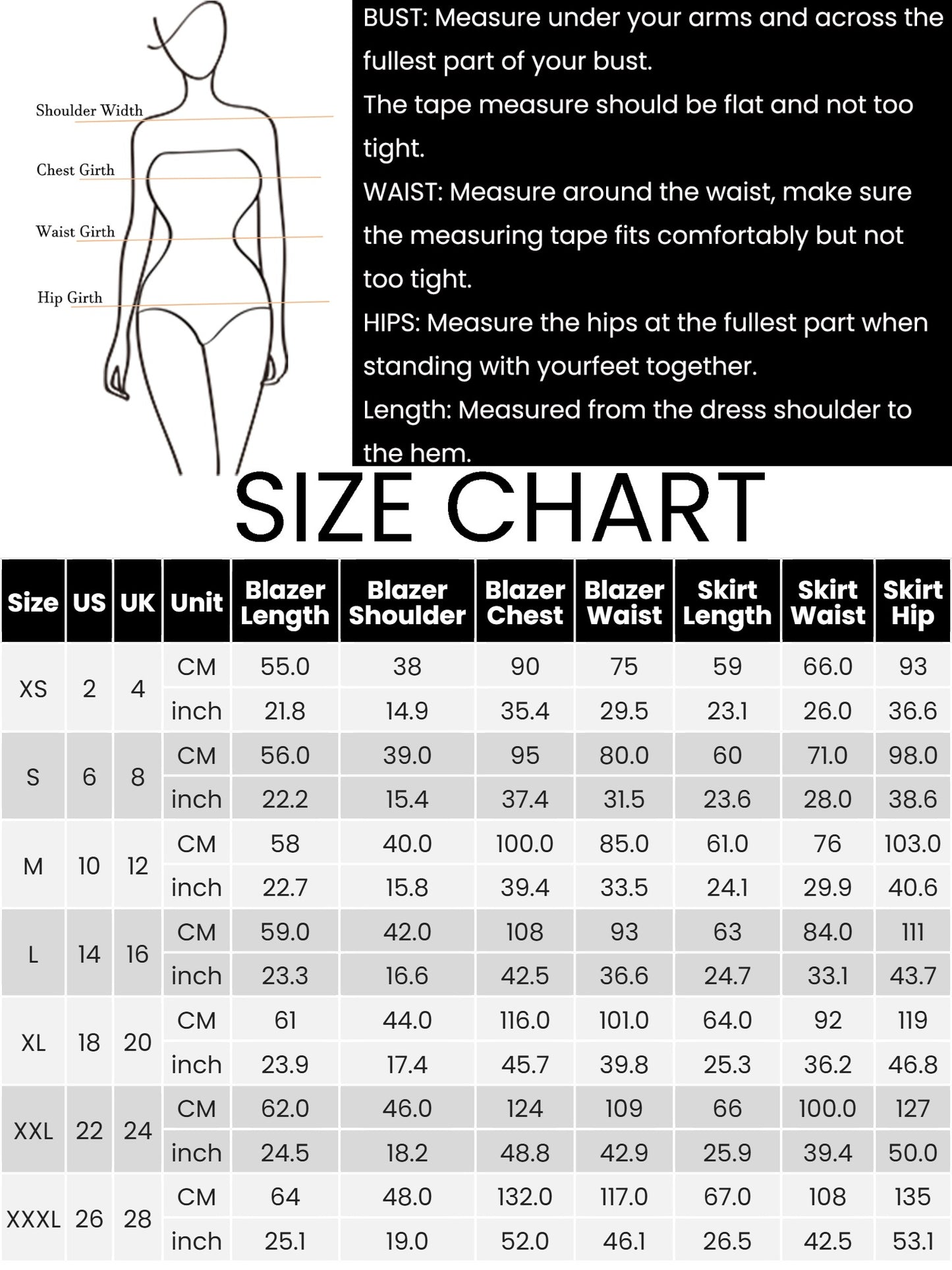 Conjunto de dos piezas para mujer: blazer peplum con solapa con muesca y falda tubo (disponible en tallas grandes)