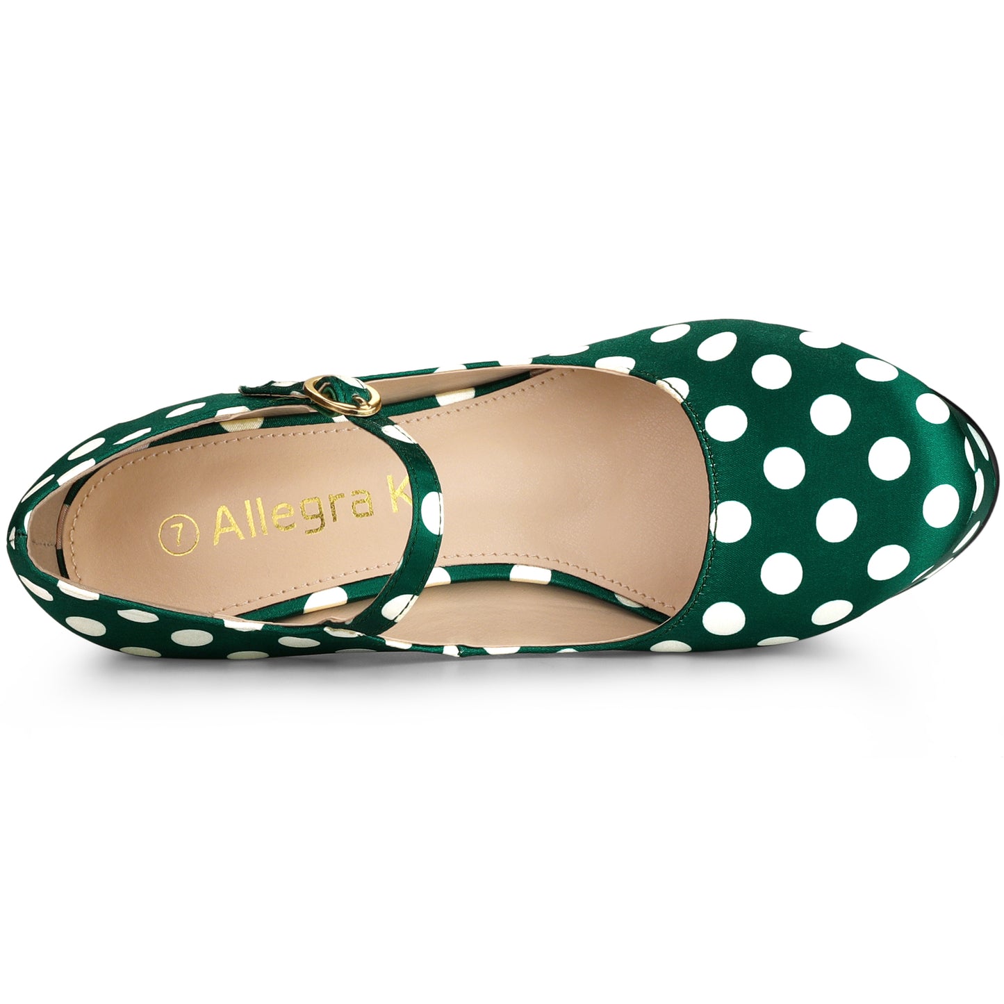 Zapatos Mary Jane de plataforma con lunares y tacón de aguja para mujer