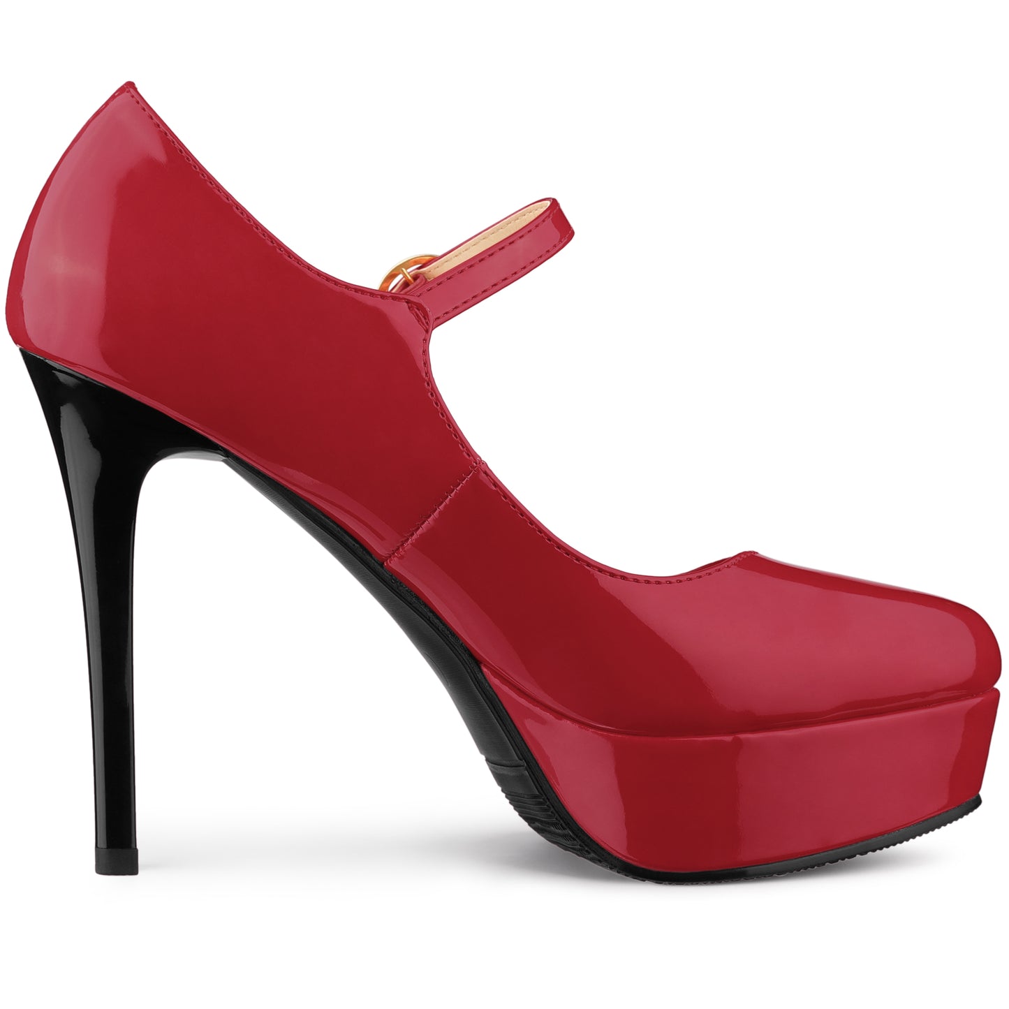 Zapatos de vestir Mary Jane con plataforma y tiras en el tobillo para mujer