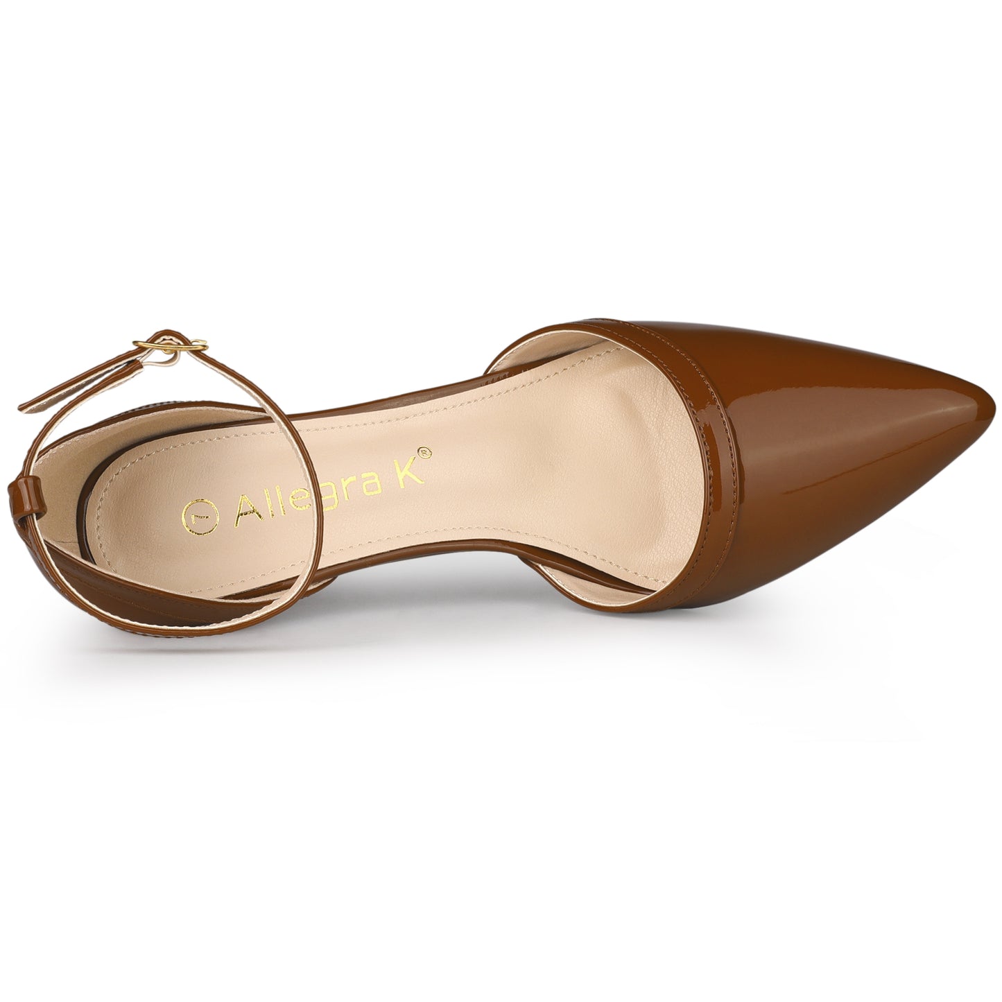 Zapatos de tacón alto de aguja con punta puntiaguda para mujer, con tiras en el tobillo, para boda, novia, fiesta de noche