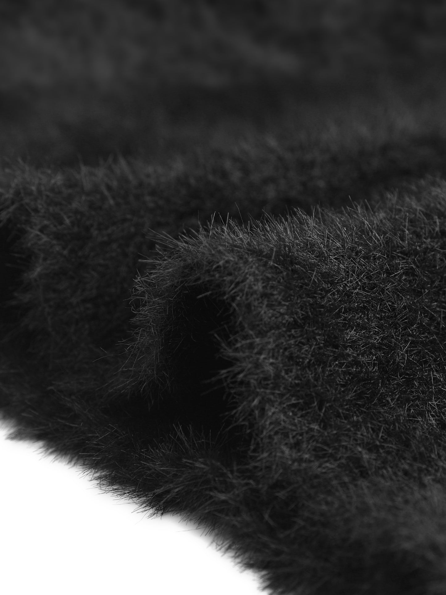 Top corto sin mangas esponjoso para mujer