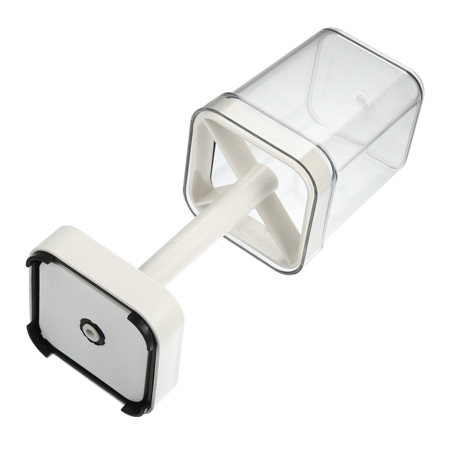 1 Pc Toothbrush Holder Stand with Cover with 3 Slots, 8.86"x2.87" White