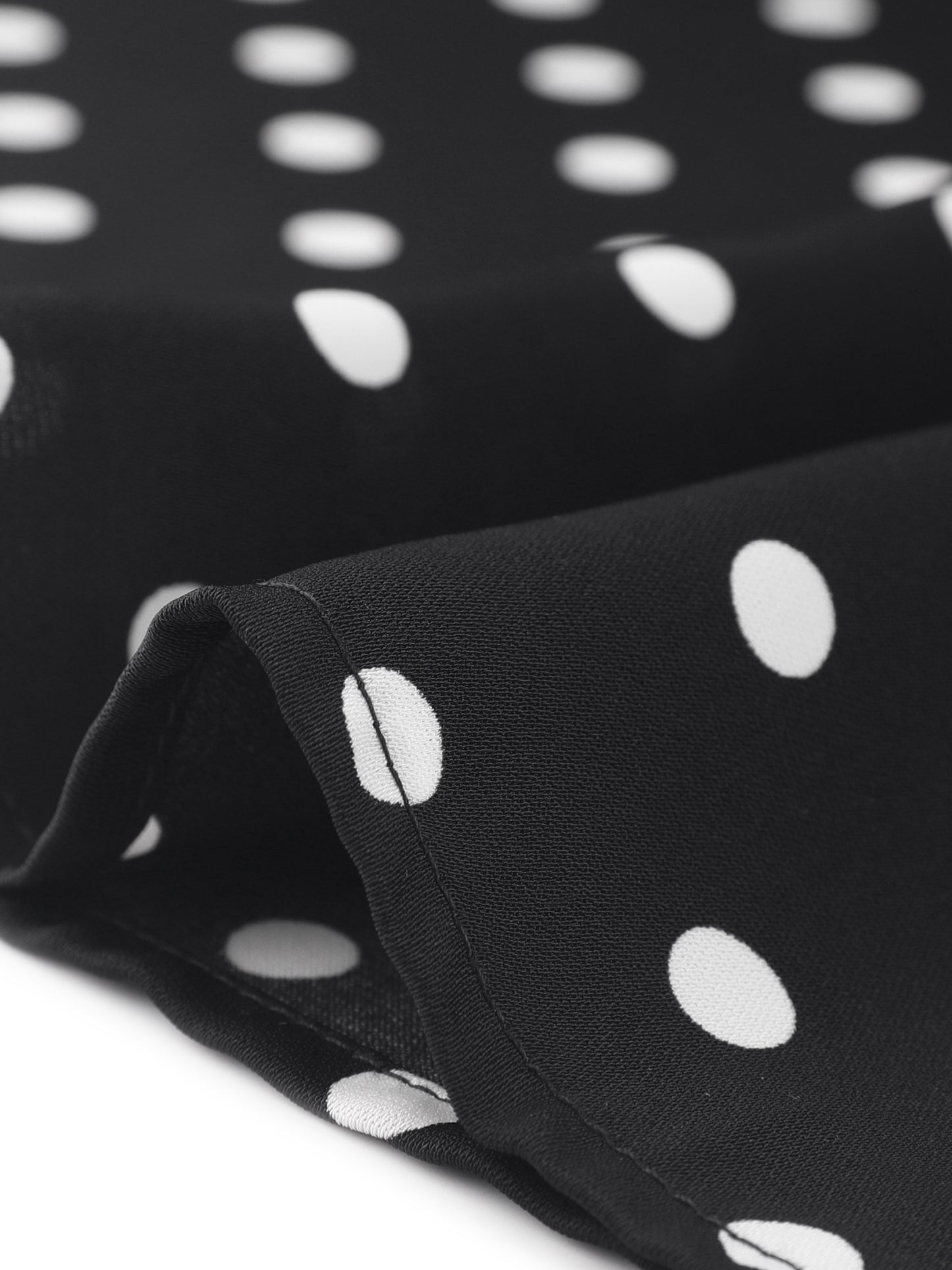 Women's Plus Size Polka Dots Summer V Neck Tie Neck Sleeveless Blouse Work Tank Top