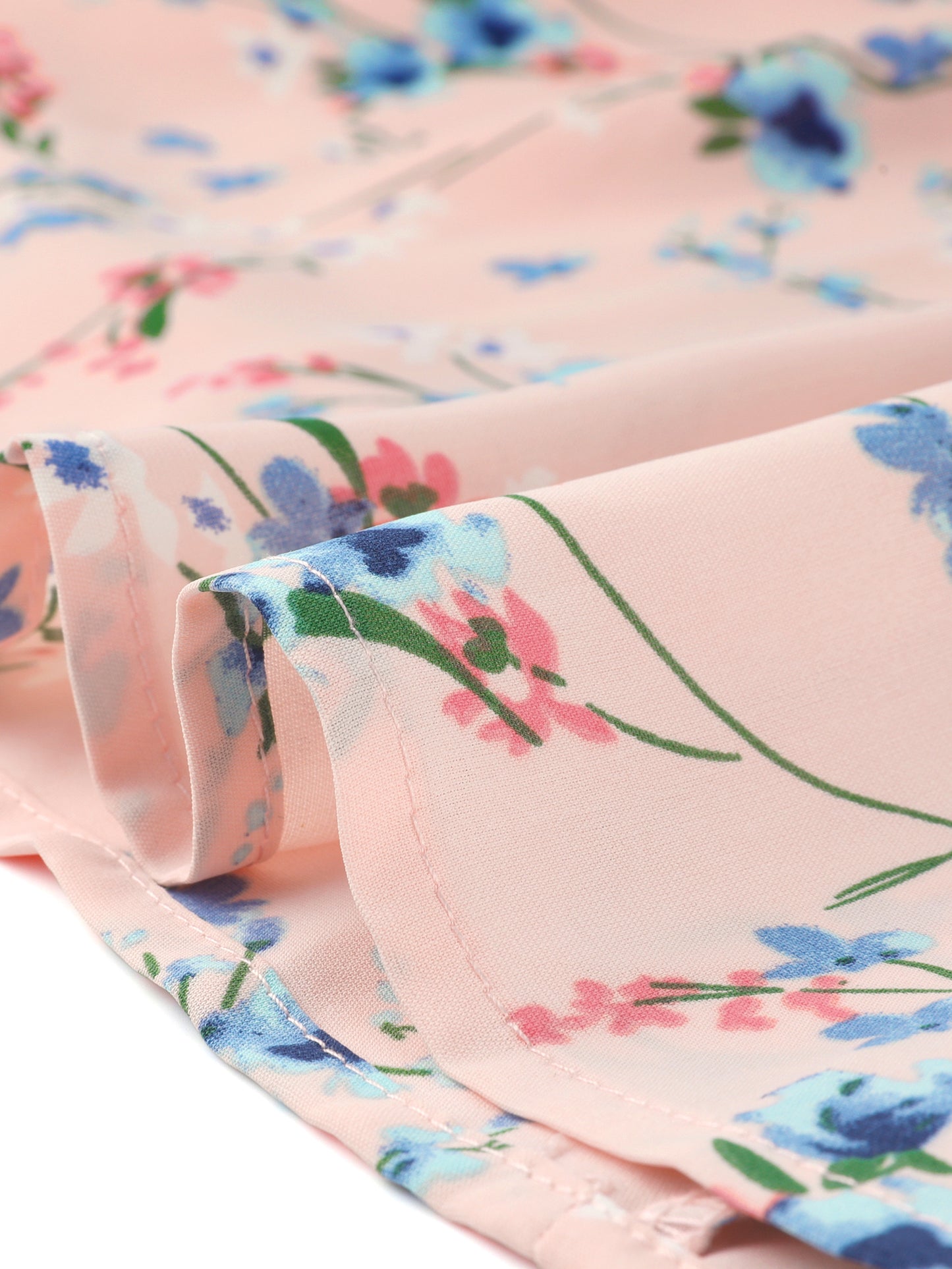 Women's Floral Print Round Neck High Waist Elegant Sleeveless A-Line Short Dress