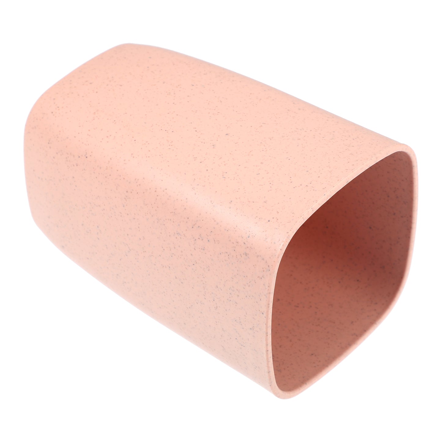 Square Shape Bathroom Tumblers PP Cup for Bathroom 4.09"x2.76" Pink