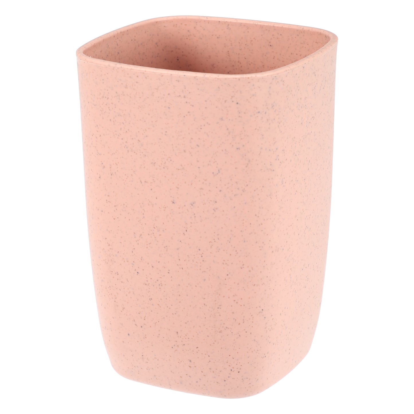 Square Shape Bathroom Tumblers PP Cup for Bathroom 4.09"x2.76" Pink