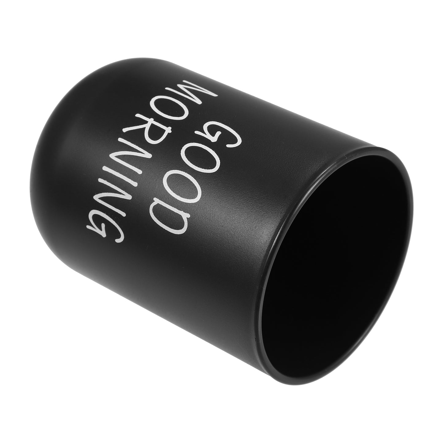 Bathroom Toothbrush Tumblers Plastic Cups 3.94"x2.83" Black