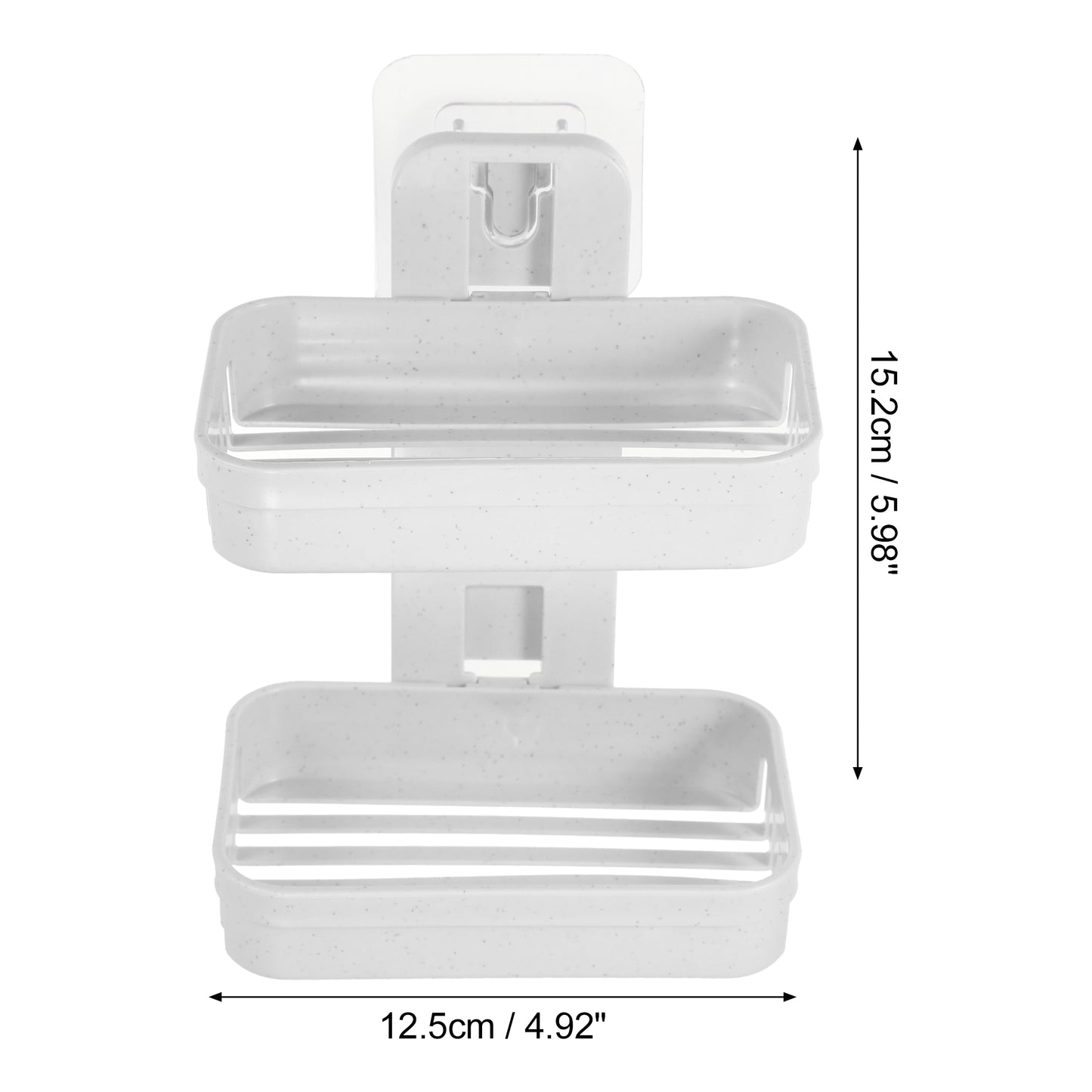 1 Pc Plastic Soap Dish Drill Free Soap Holder for Bathroom Beige