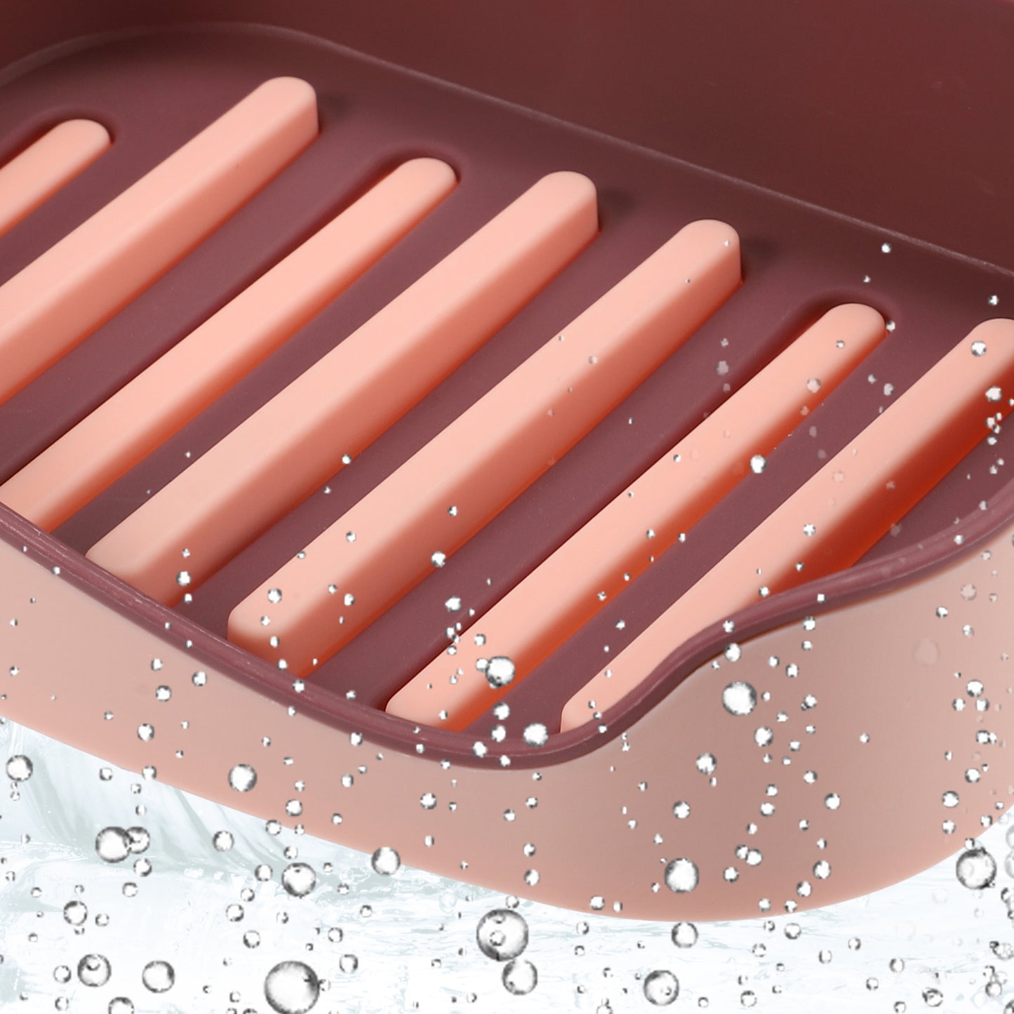 1 Pc Plastic Soap Dish Drill Free Wall Mounted Soap Holder, 13x9.2cm Pink